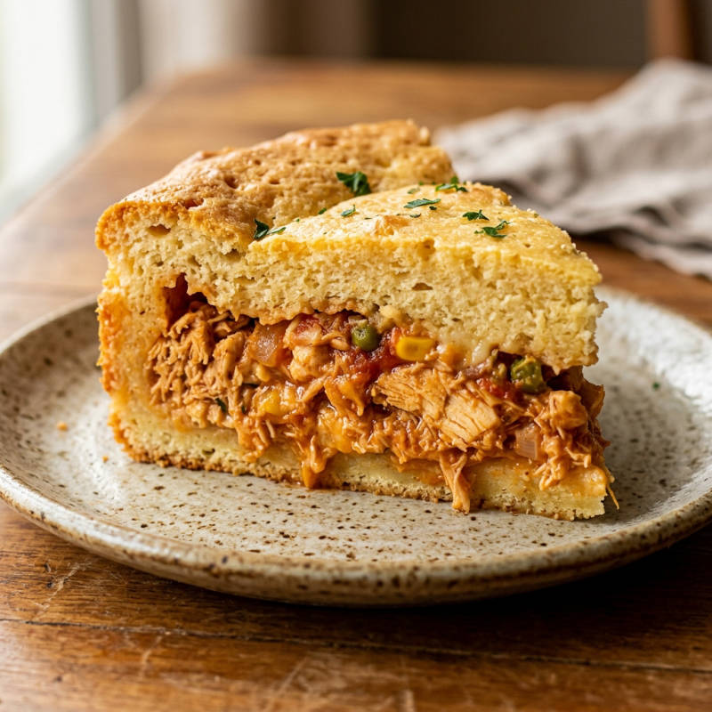 Torta salgada de liquidificador com frango
