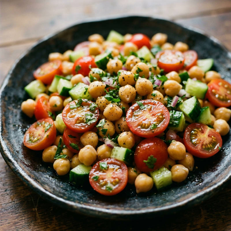 Salada de grão-de-bico