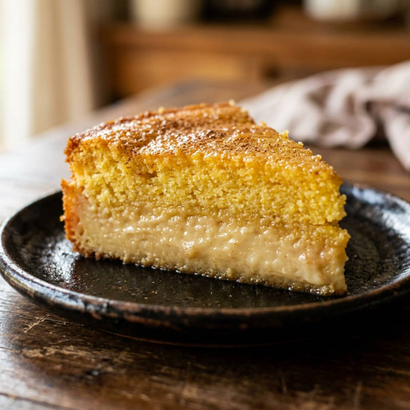 Bolo de fubá cremoso