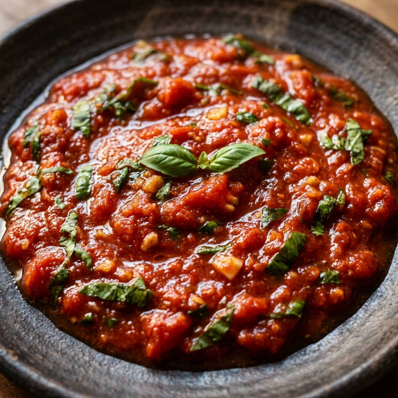 Molho de tomate caseiro de liquidificador