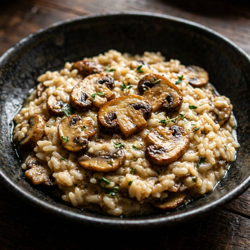 Risoto de cogumelos