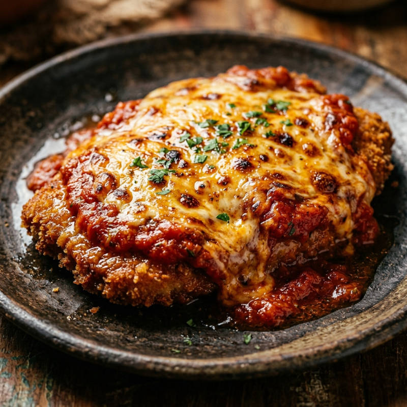 Bife à parmegiana