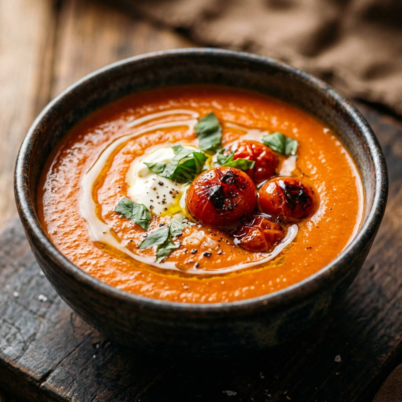 Creme de tomate assado