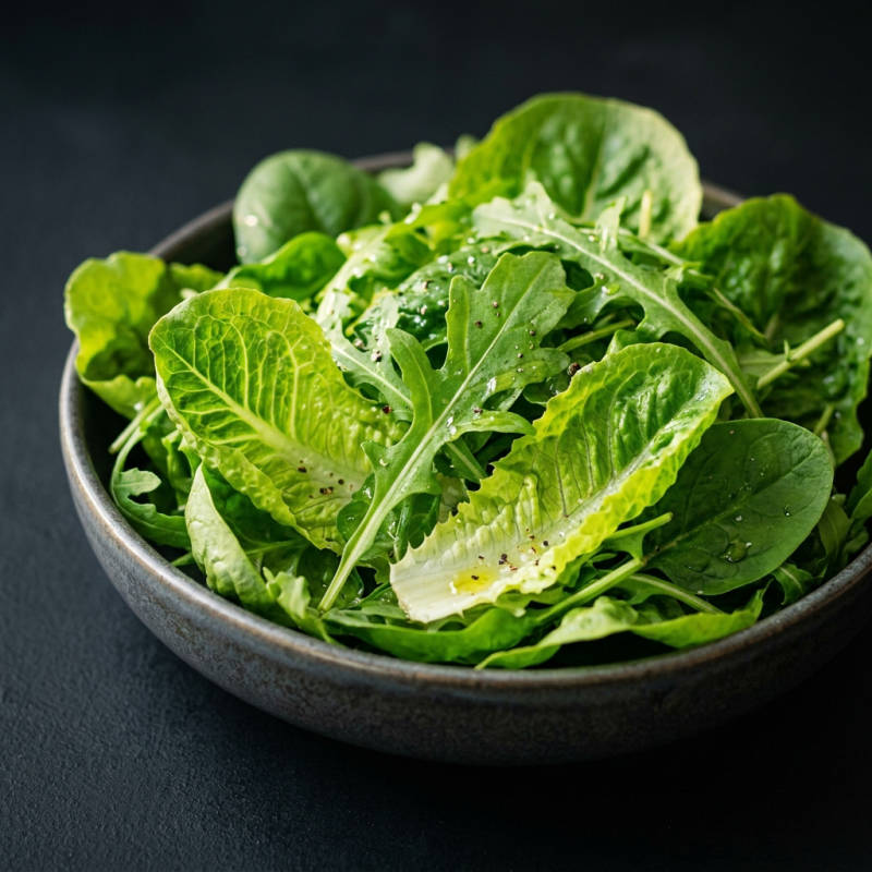 Salada verde simples