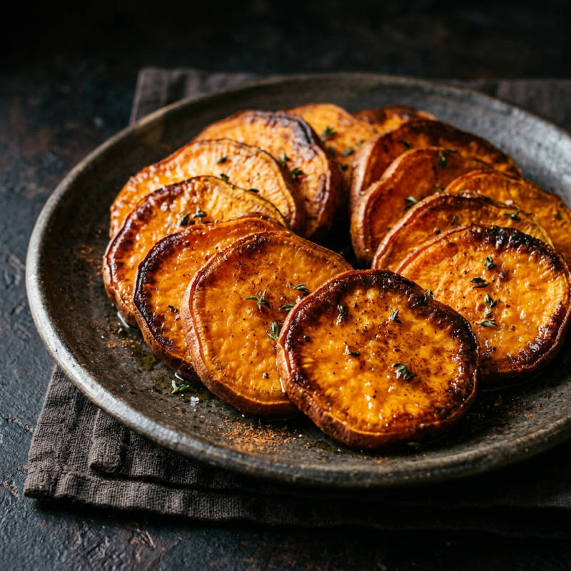 Batata doce assada