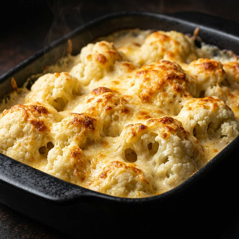 Couve-flor gratinada
