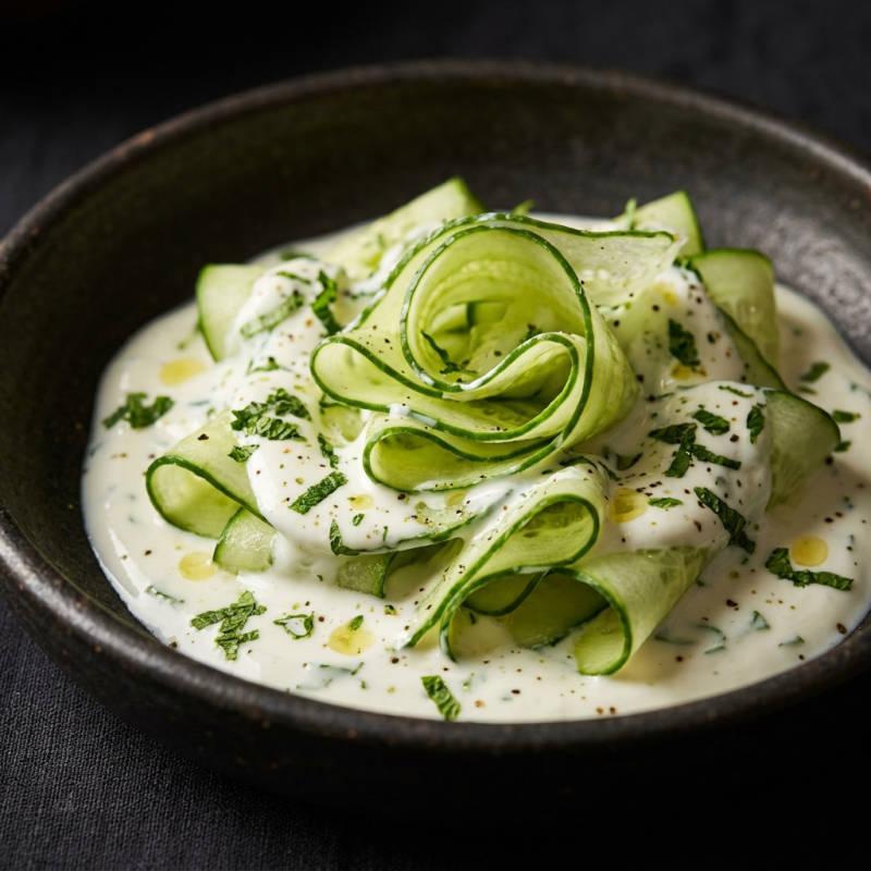 Salada de pepino com iogurte