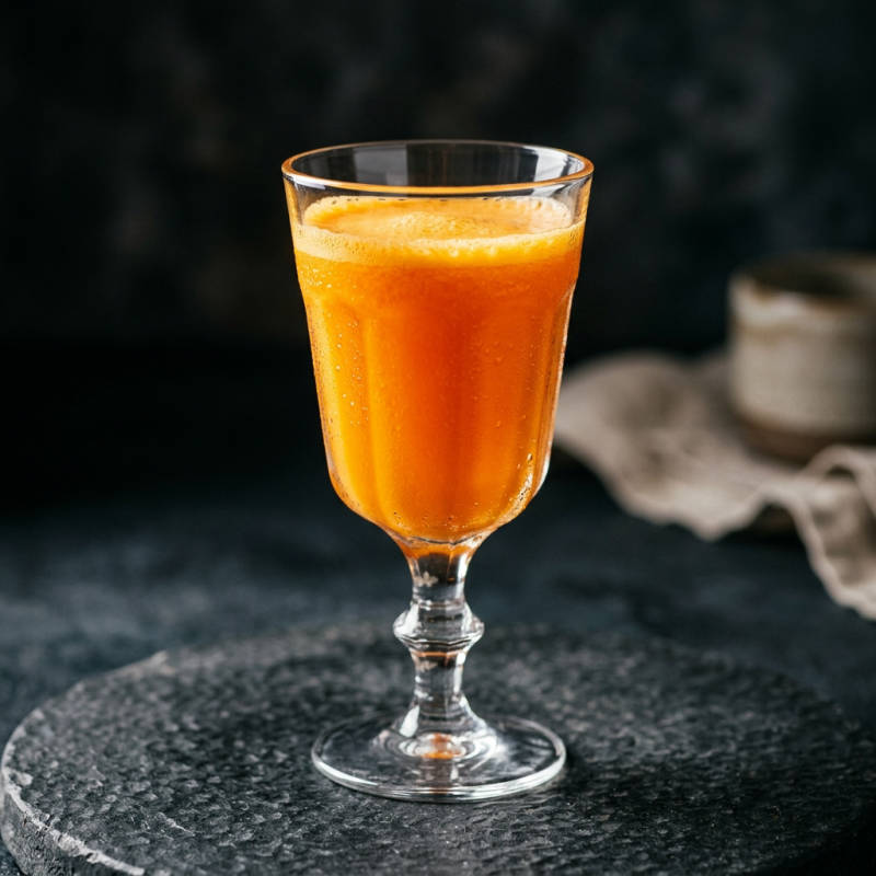 Suco de laranja com cenoura