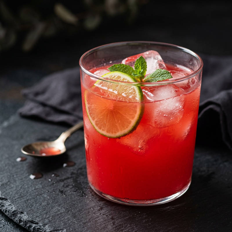 Suco de melancia com limão