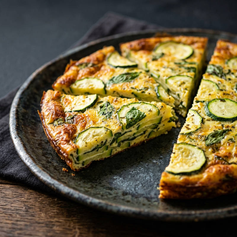 Frittata de abobrinha e ervas