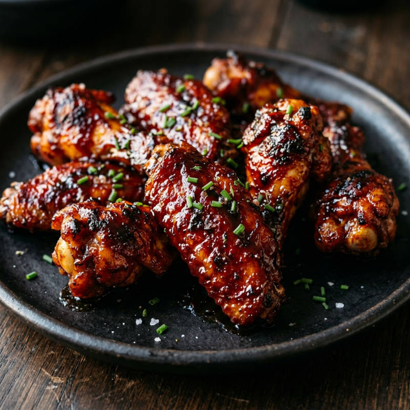 Asinha de frango ao molho barbecue