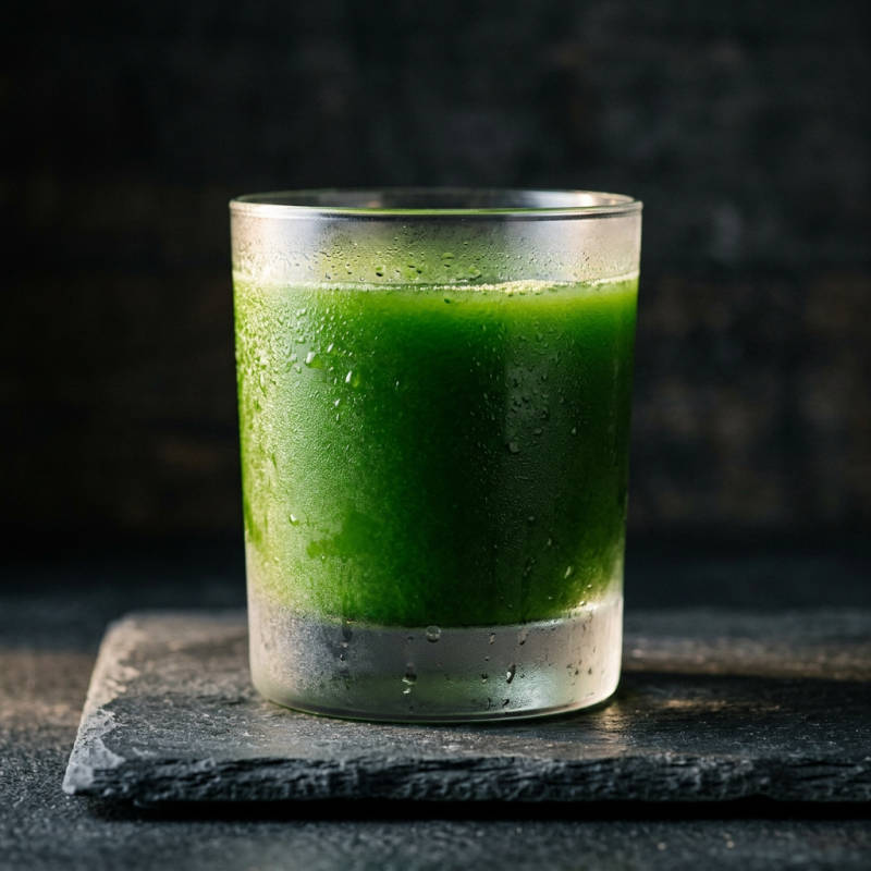 Suco verde com maçã e gengibre
