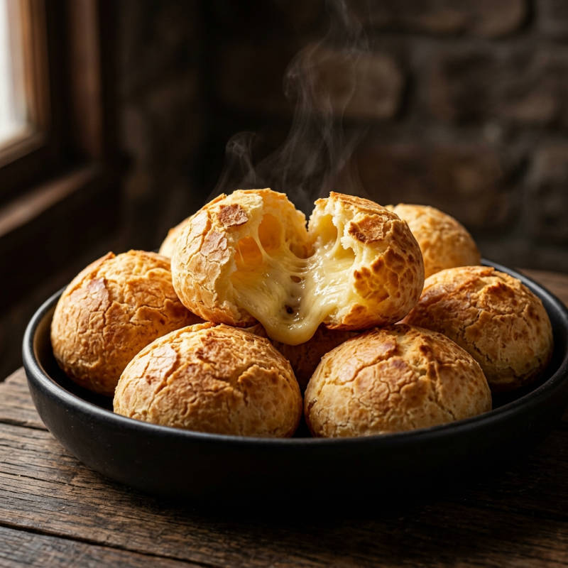 Pão de queijo assado