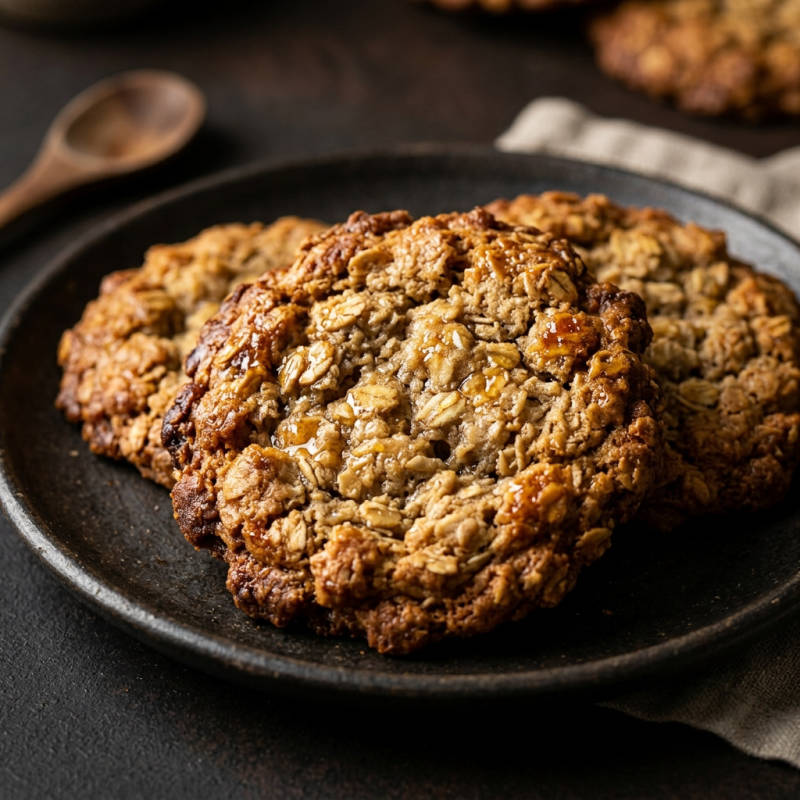 Cookie integral de aveia e mel