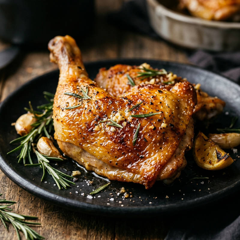 Coxa de frango na airfryer com ervas