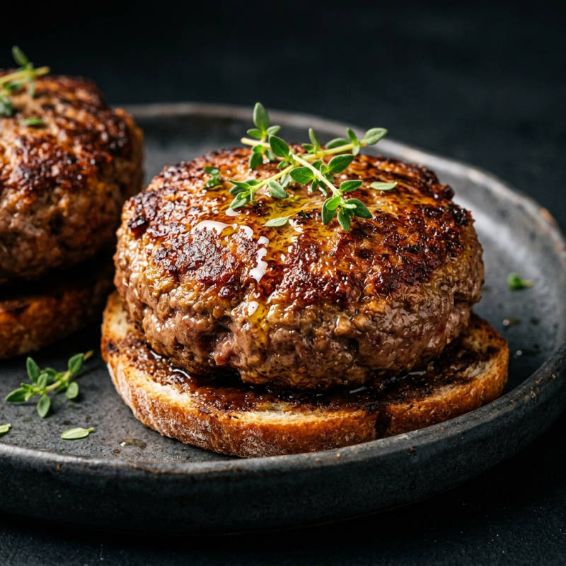 Hambúrguer caseiro na airfryer