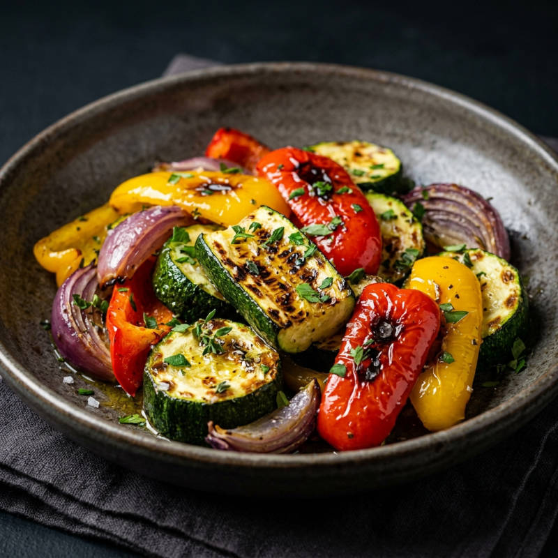 Legumes coloridos na airfryer