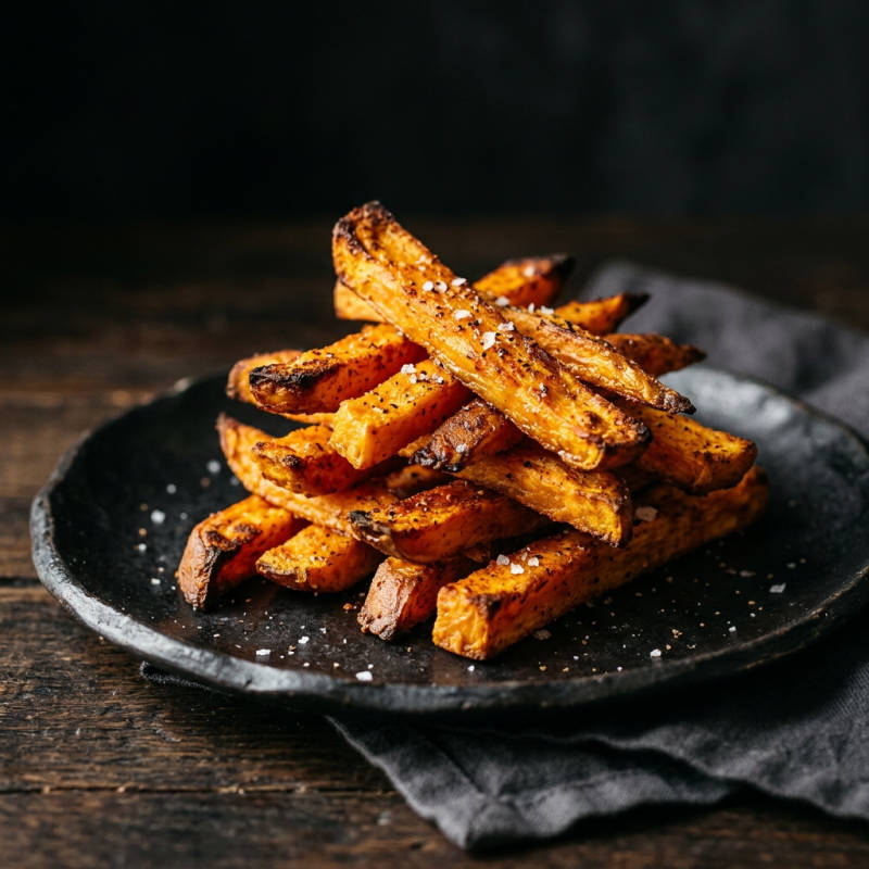 Batata-doce crocante na airfryer