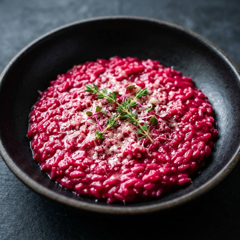 Risoto de beterraba