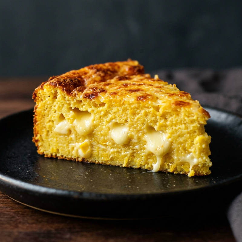 Torta de milho e queijo sem farinha