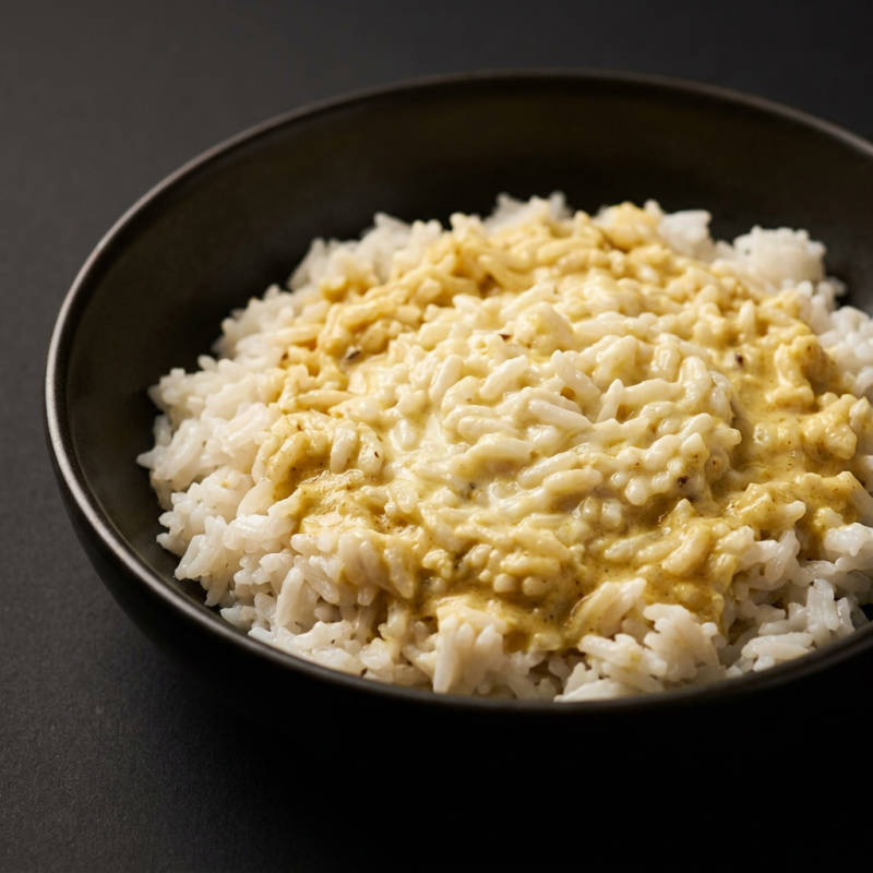 Arroz ao iogurte com especiarias