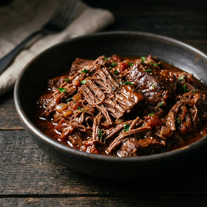 Carne de panela desfiada