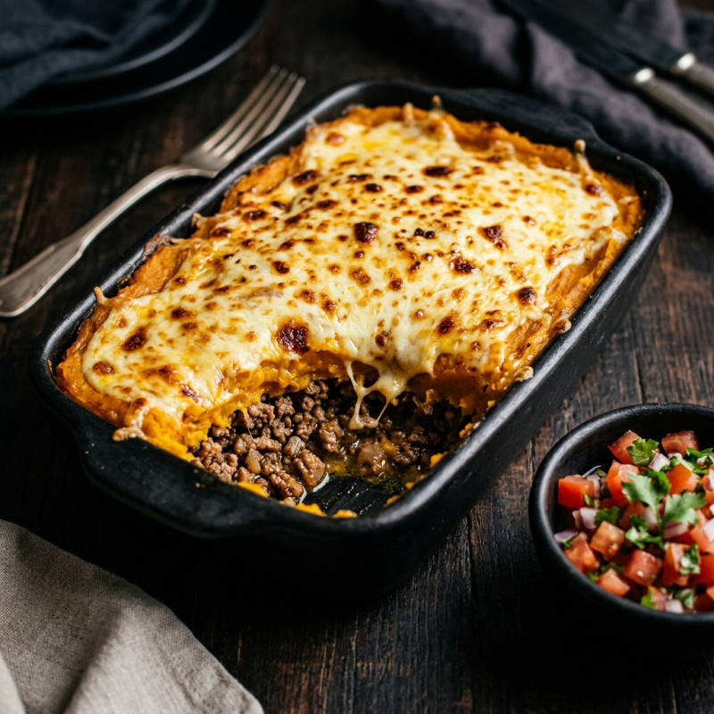 Escondidinho de abóbora com carne moída